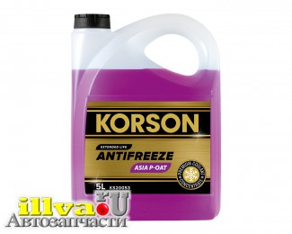 Антифриз KORSON ASIA Р⁠-⁠ОАТ Concentrate фиолетовый 5 л KS20053