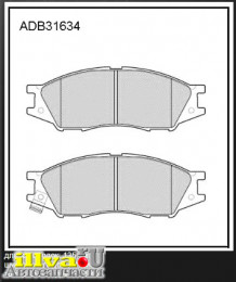 Колодки тормозные Nissan Almera Classic 06-12, Sunny 98-04, Wingroad 99-05 передние Allied Nippon ADB31634, 41060-6N091, AY040-NS108, 41060-95F0B