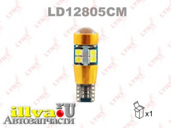 Лампа светодиодная LED W5W T10 12V W2,1x9,5d SMDx19 6200K CANbus LD12805CM