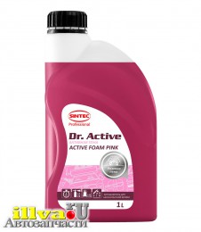 Автошампунь для бесконтактной мойки Sintec Dr.Activ Активная пена Active Foam Pink 1 л