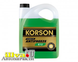 Антифриз KORSON G12 Concentrate зеленый 5л KS20013