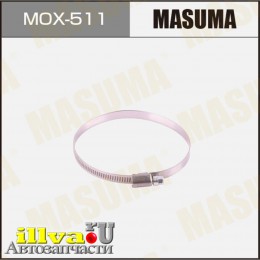 Хомут Masuma Червячный  80-100 мм нержавеющая сталь MOX-511