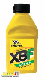 Жидкость тормозная BARDAHL синтетическая DOT 4+ 0,45л 5912