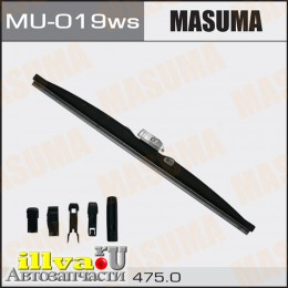 Щетка стеклоочистителя зимняя MASUMA 19/475 мм Optimum универсальная 6 переходников MU-019ws
