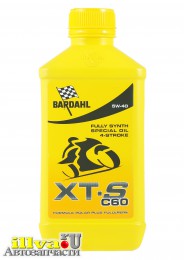 Моторное масло BARDAHL синтетическое 5W-40 XT-S MOTO 1 л