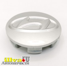 Колпак, заглушка ступицы для литых дисков Hyundai Ø60мм /56мм HYUNDAI SILVER ET (TECHLINE, КИК, СЛИК)
