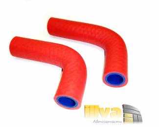 Патрубки отопителя - печки силикон + каучук, усиленные PANTUS A-sport, для а/м ваз 2121 НИВА (комплект 2 шт)