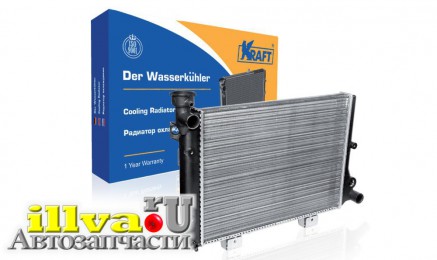 Радиатор охлаждения - ваз 2106 алюминий KRAFT KT 104007