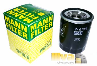 Фильтр масляный MANN FILTER на HONDA Accord, CR-V, Civic (W610/6)