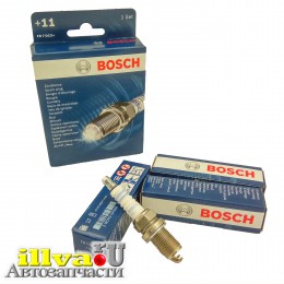 Свечи зажигания BOSCH для а/м ваз LADA двс 16 кл  FR 7 DCX+ комплект 4 штуки артикул 0242235913