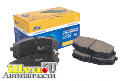 Колодки тормозные передние для Kia Ceed 06- Kraft KT 091417