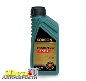 Жидкость тормозная KORSON BRAKE FLUID DOT-4 0.5л KS30018