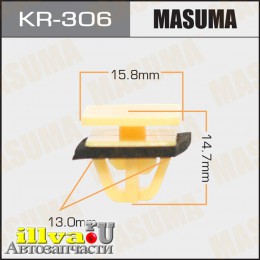 Клипса пистон обивки двери MASUMA KR-306