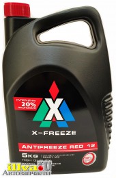 Антифриз Felix Carbox X Freeze красный, черная канистра 5 л G-12