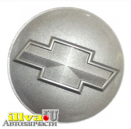 Колпачок, крышка для литого дискa Chevrolet D60/57 серебро CH SILVER ET TLChSv