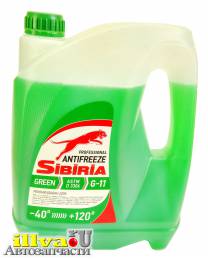 Антифриз Зелёный G11 Sibiria 5 литров 