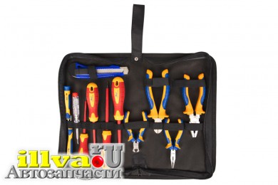 Набор инструмента для электрика 12 предметов в сумке Kraft KT 703014