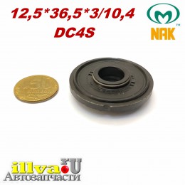 Сальник под шток 12 мм в размере 12,5*36,5*3/10,4 NAK тип сальника DC4S