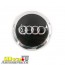 Колпак, заглушка для литых дисков Ауди черный с ободком хром, размер Audi А8, 68/54/14 BLACK С ОБОДКОМ ORIGINAL  AU68-54BAO